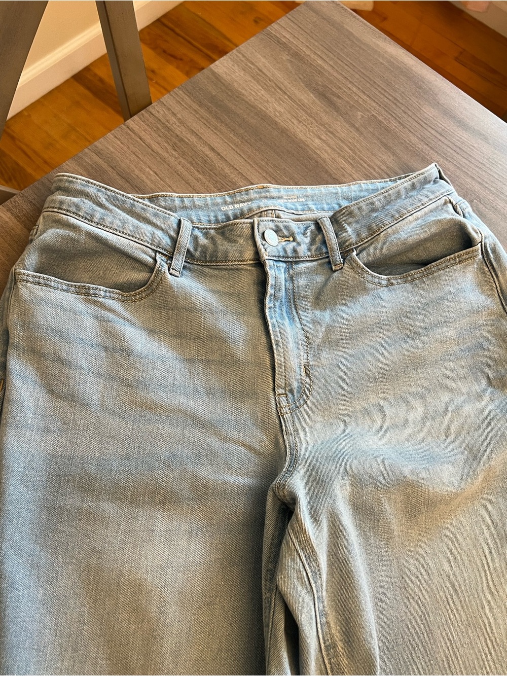 Old Navy High-Rise Wow Wide Leg Jeans - Light Blue - Picture 3 of 7